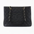 Chanel Black Caviar Grand Shopper Tote GST PHW
