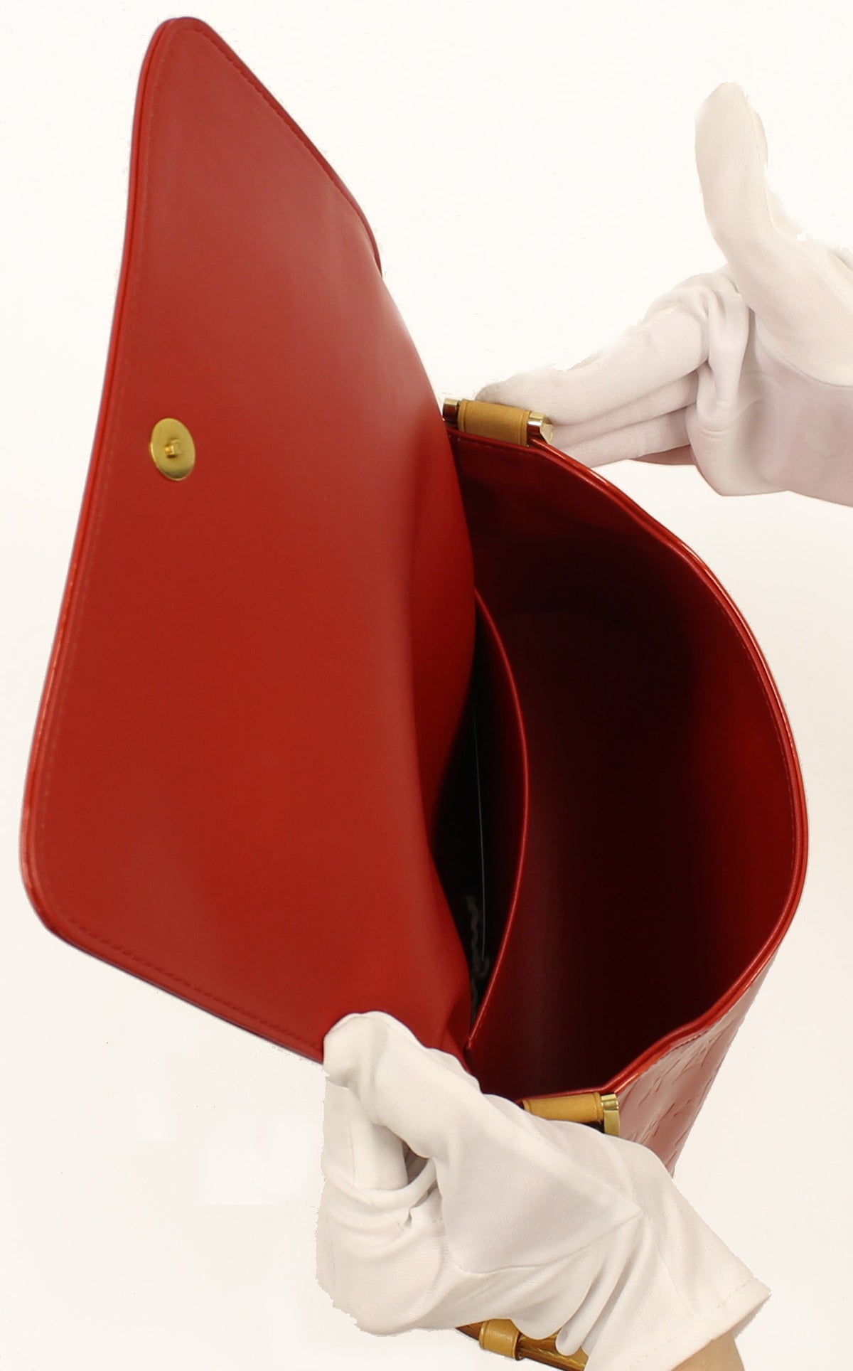 Louis Vuitton Red Monogram Vernis Thompson Street Bag
