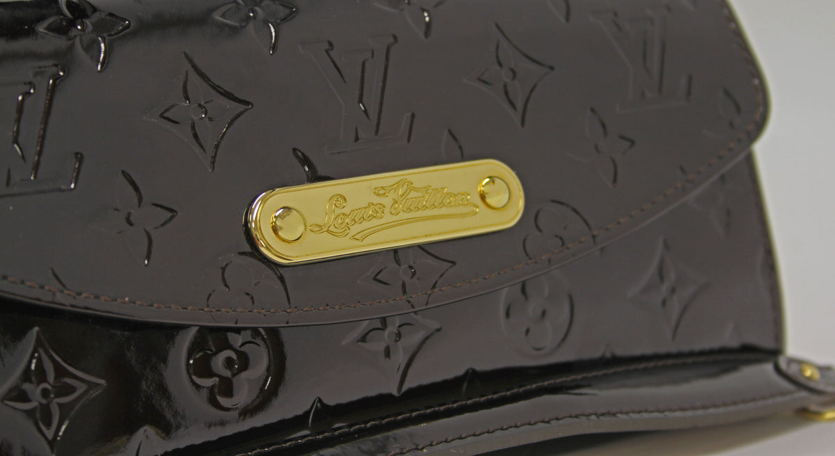 Louis Vuitton Sunset Boulevard Amarante Monogram Vernis Clutch