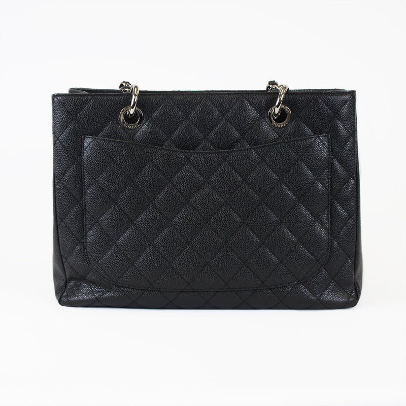 Chanel Black Caviar Grand Shopper Tote GST PHW