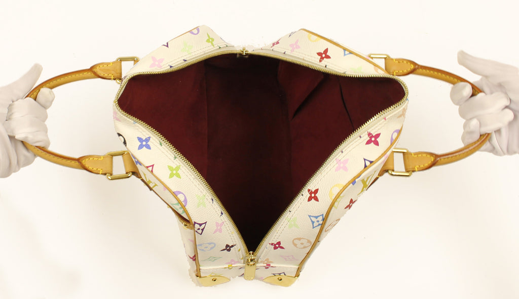 Louis Vuitton White Multicolor Trouville Bag