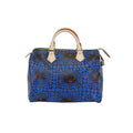 Louis Vuitton Limited Edition Yayoi Kusama Blue Monogram Town Speedy 30 Bag