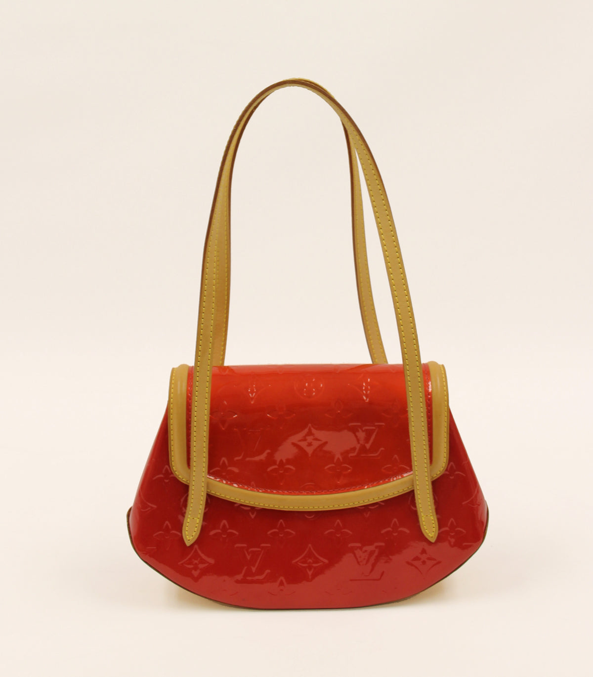 Louis Vuitton Red Monogram Vernis Leather Bag