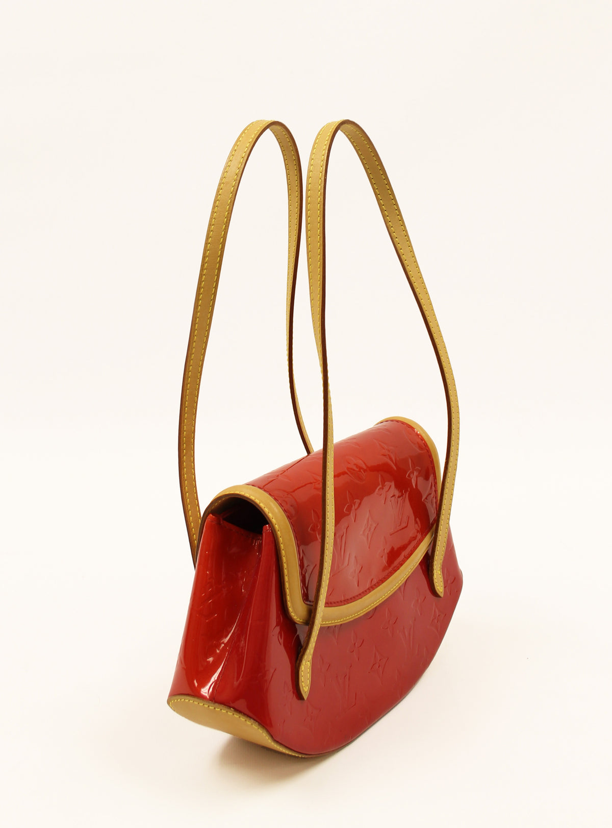 Louis Vuitton Red Monogram Vernis Leather Bag