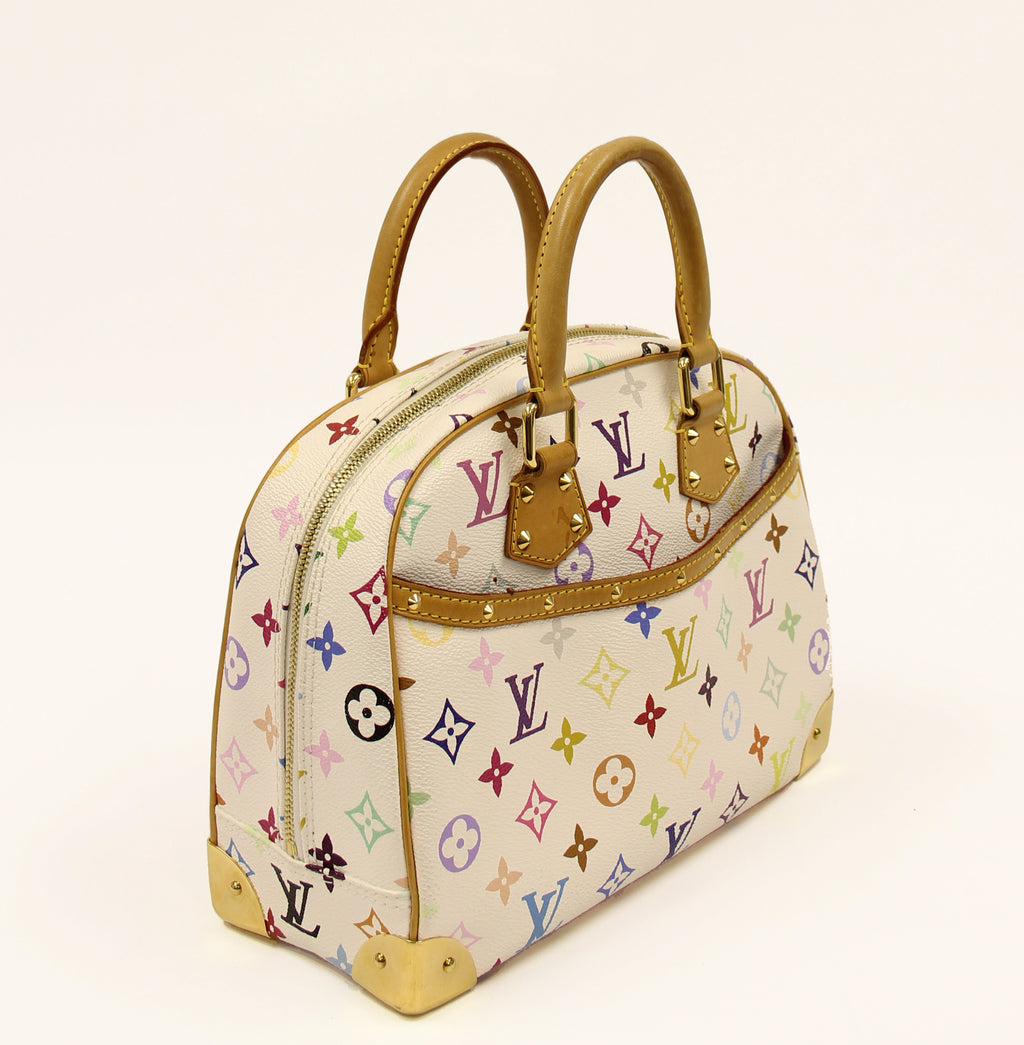 Louis Vuitton White Multicolor Trouville Bag
