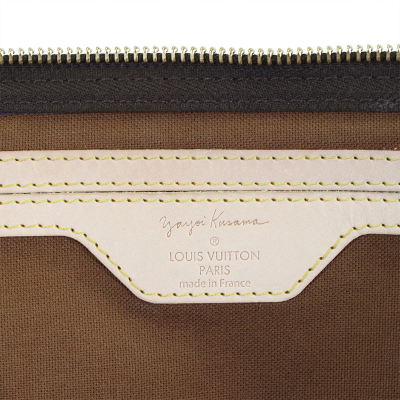 Louis Vuitton Limited Edition Yayoi Kusama Blue Monogram Town Speedy 30 Bag