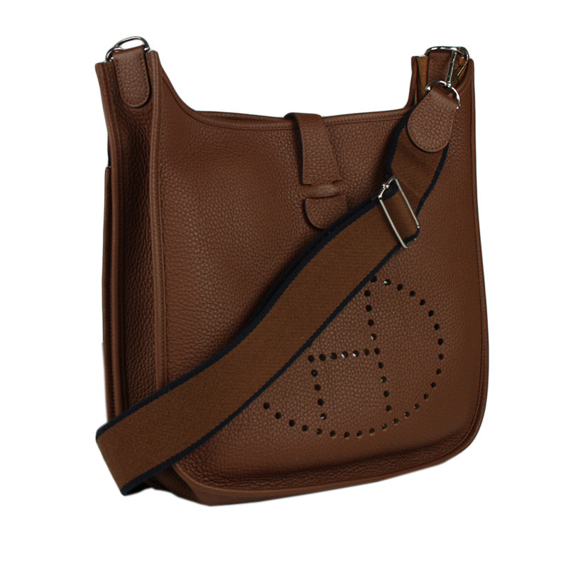 Hermes Evelyne III GM Brown Crossbody Bag