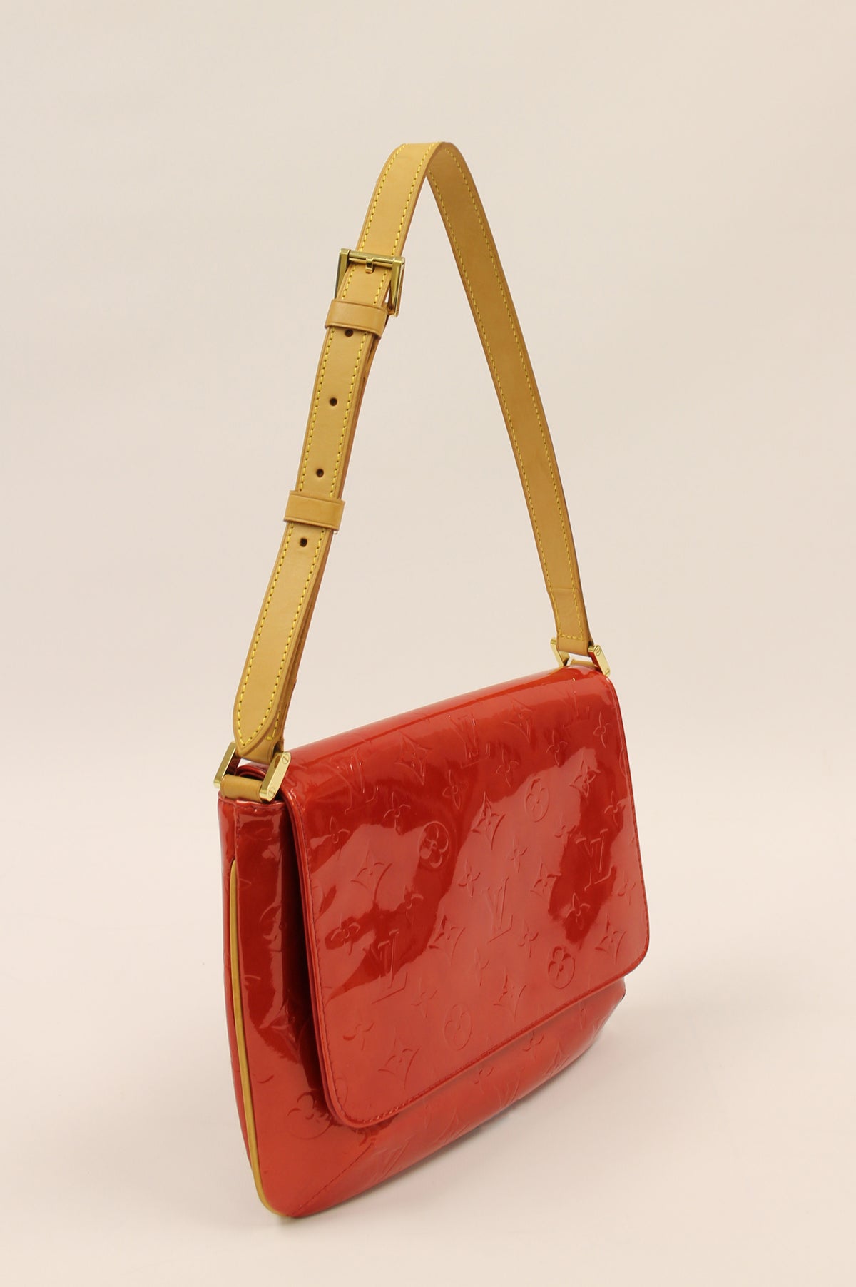 Louis Vuitton Red Monogram Vernis Thompson Street Bag