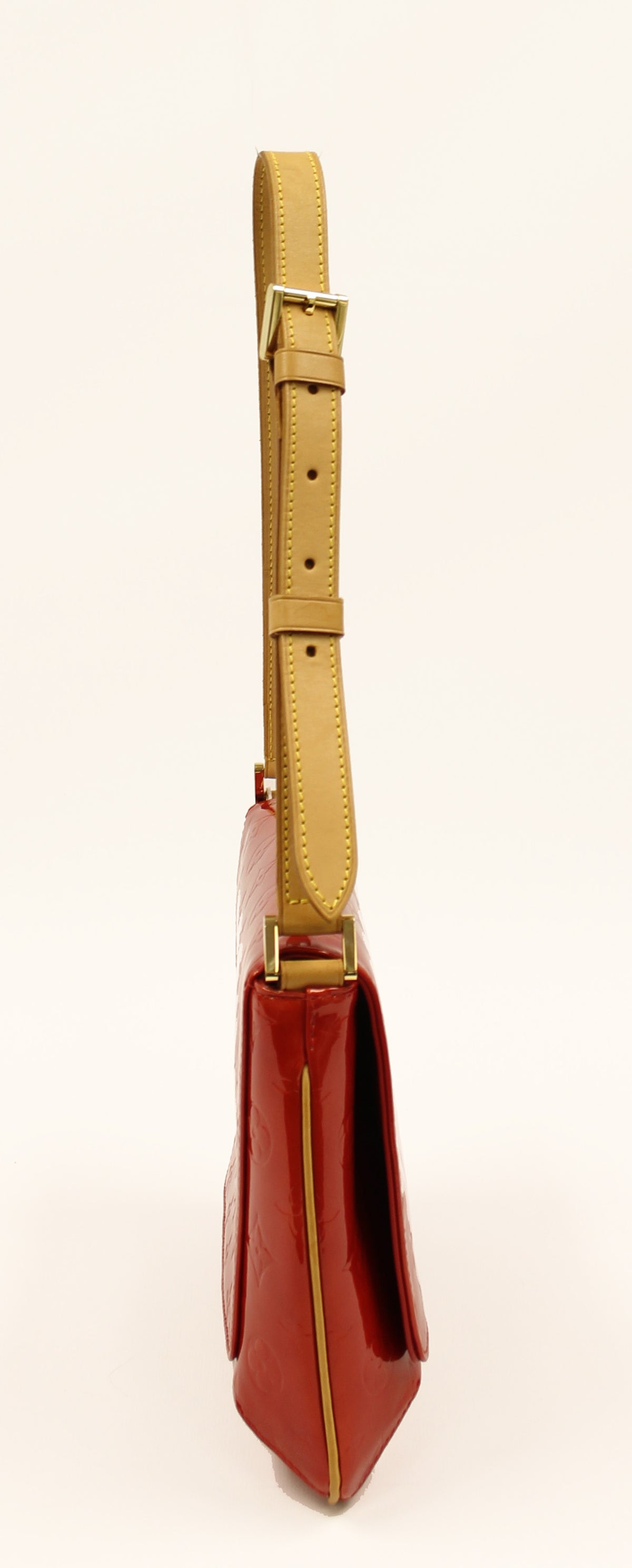 Louis Vuitton Red Monogram Vernis Thompson Street Bag