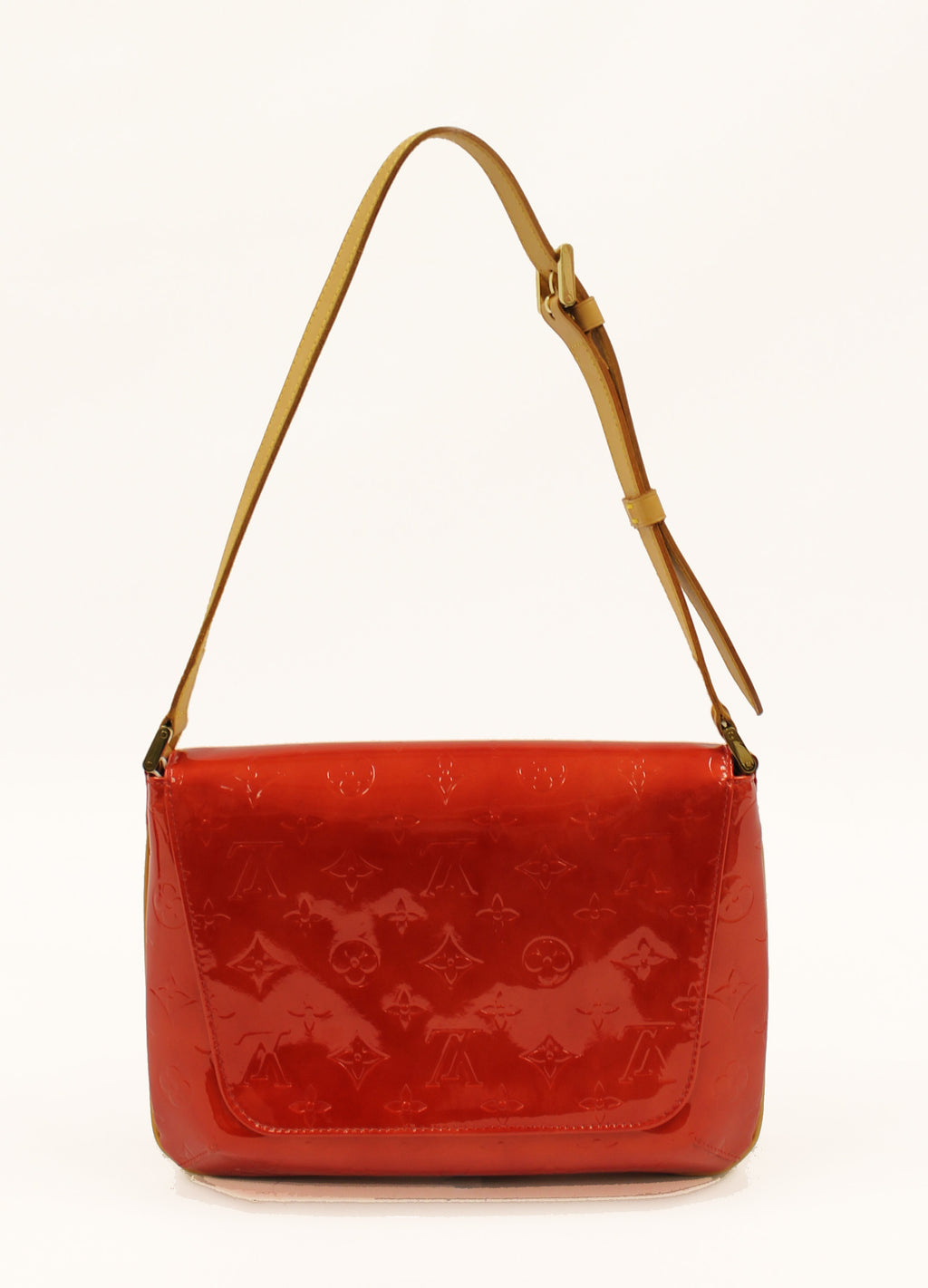 Louis Vuitton Red Monogram Vernis Thompson Street Bag