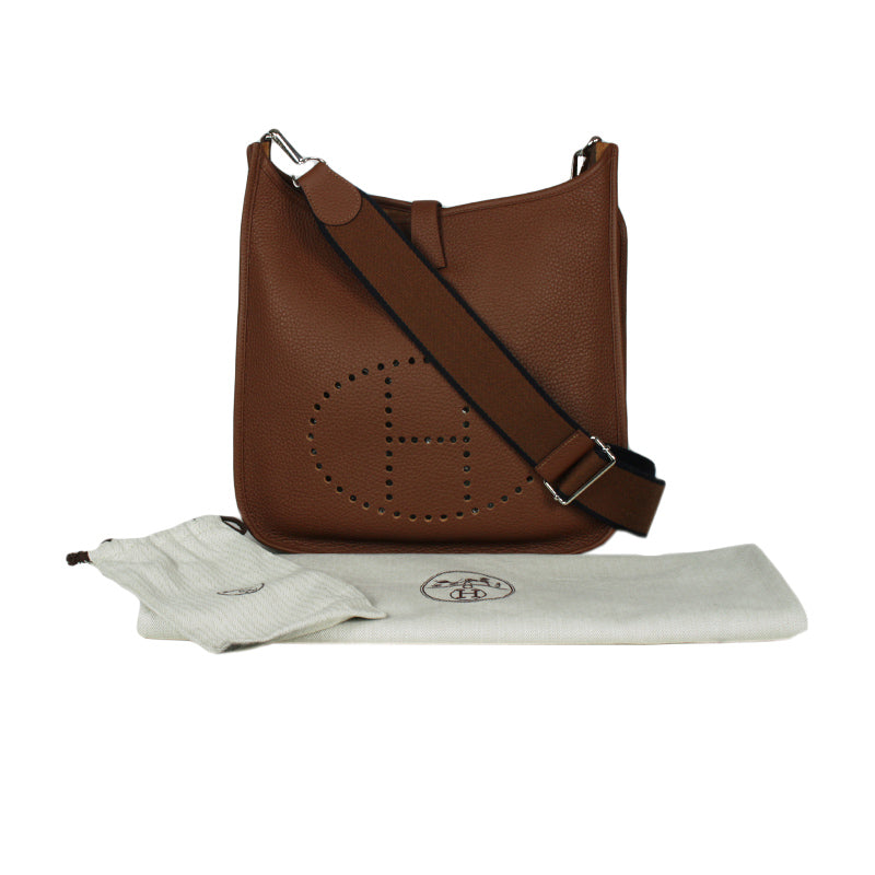 Hermes Evelyne III GM Brown Crossbody Bag