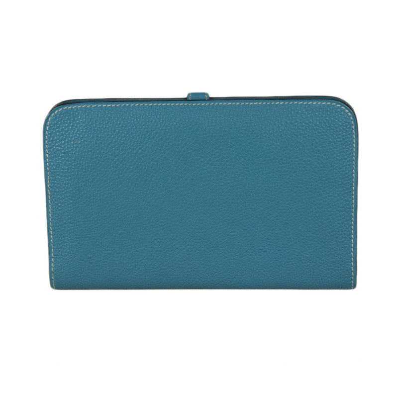 Hermes Dogon Blue Jean Togo Wallet