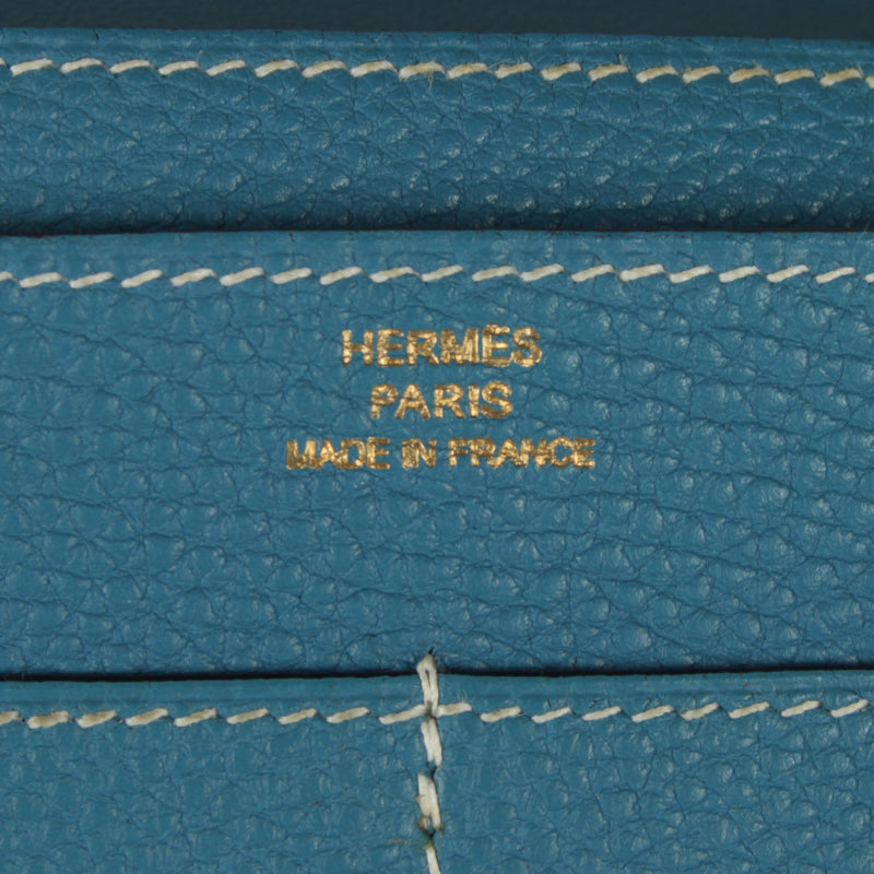 Hermes Dogon Blue Jean Togo Wallet