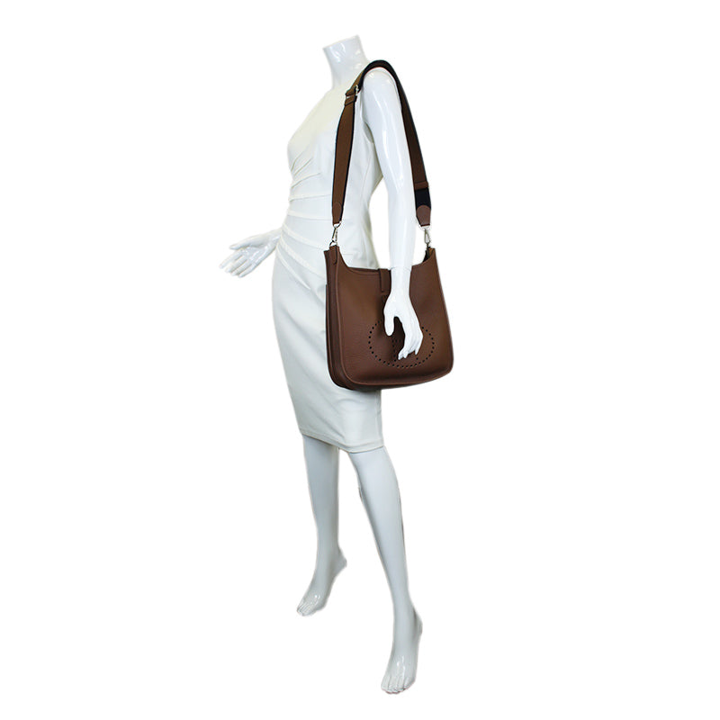Hermes Evelyne III GM Brown Crossbody Bag
