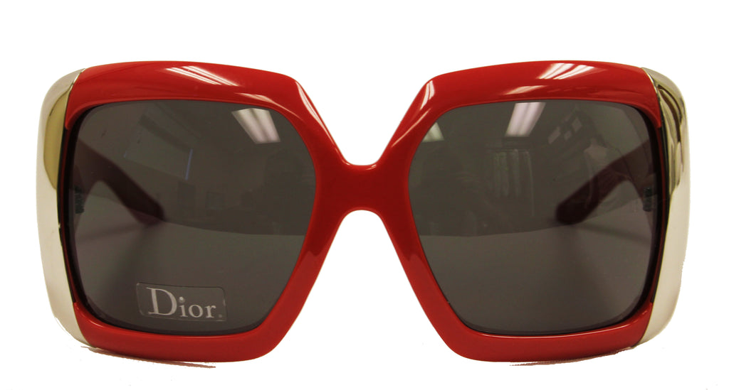 Dior Red & Silver Sunglasses