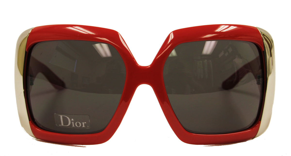 Dior Red & Silver Sunglasses