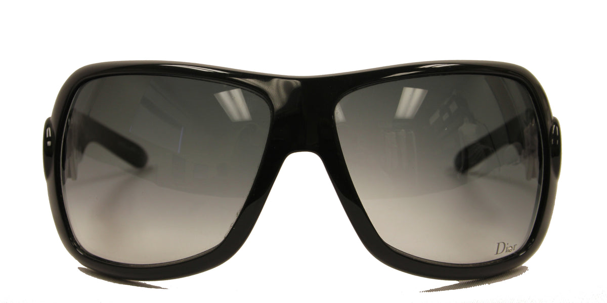 Dior Black Sunglasses with Heart Lock Detail