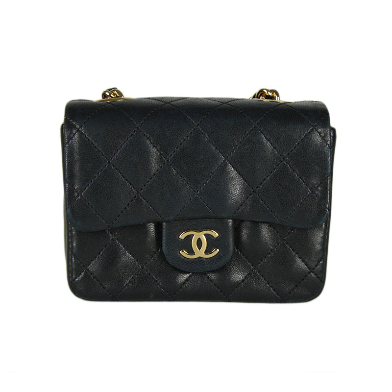 Chanel Black Mini Flap Belt Bag
