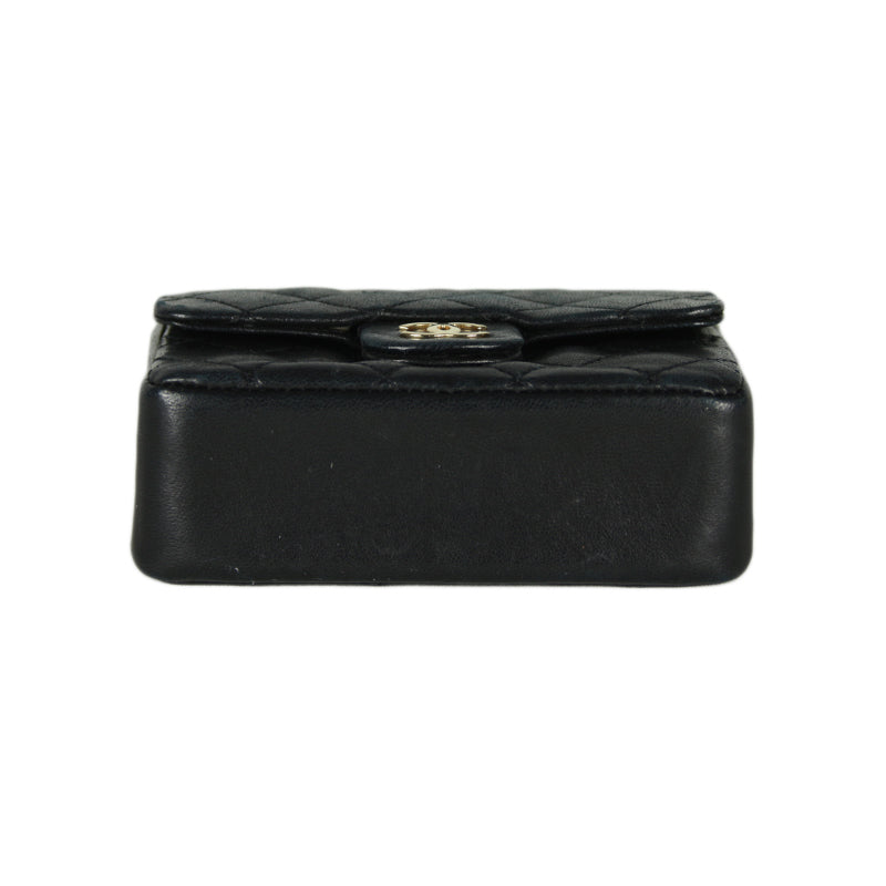 Chanel Black Mini Flap Belt Bag