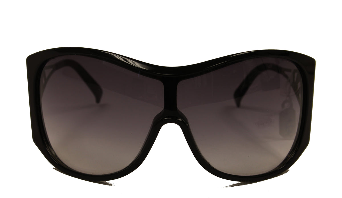 YSL Black & Silver Wraparound Sunglasses