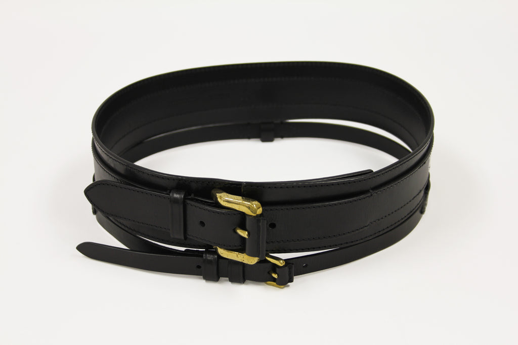 Burberry  Black  Leather Belt