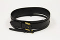 Burberry  Black  Leather Belt