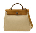 Hermès Toile and Black Canvas Herbag 2 In 1 Handbag