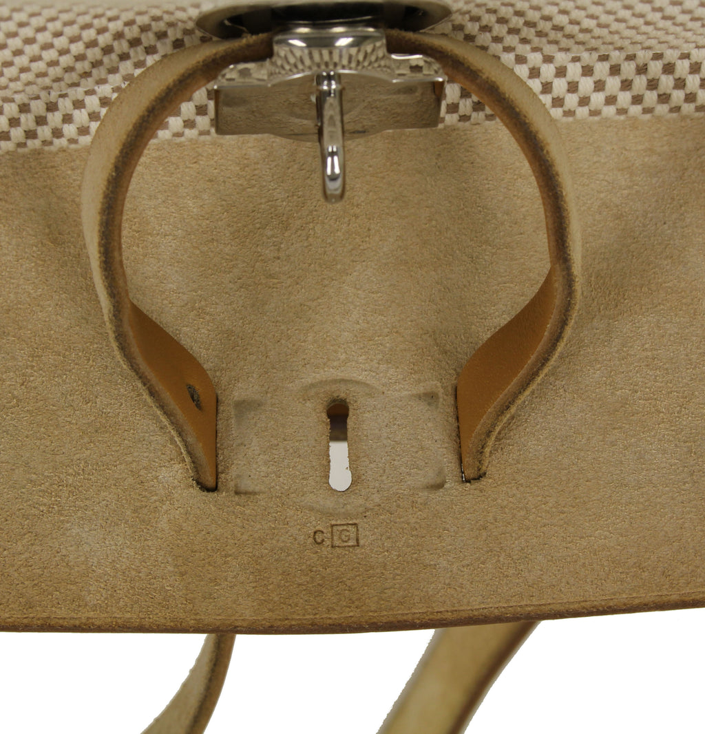 Hermès Toile and Black Canvas Herbag 2 In 1 Handbag