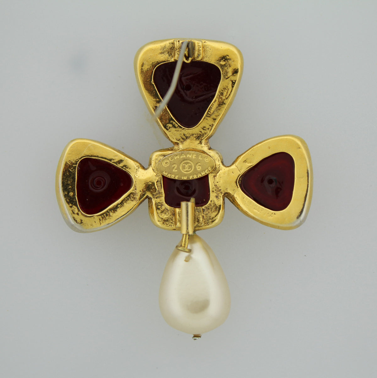 Chanel Vintage Maltese Cross Pendant