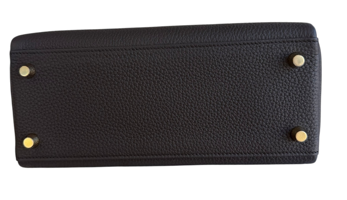 Hermes Black Kelly 25 Retourne