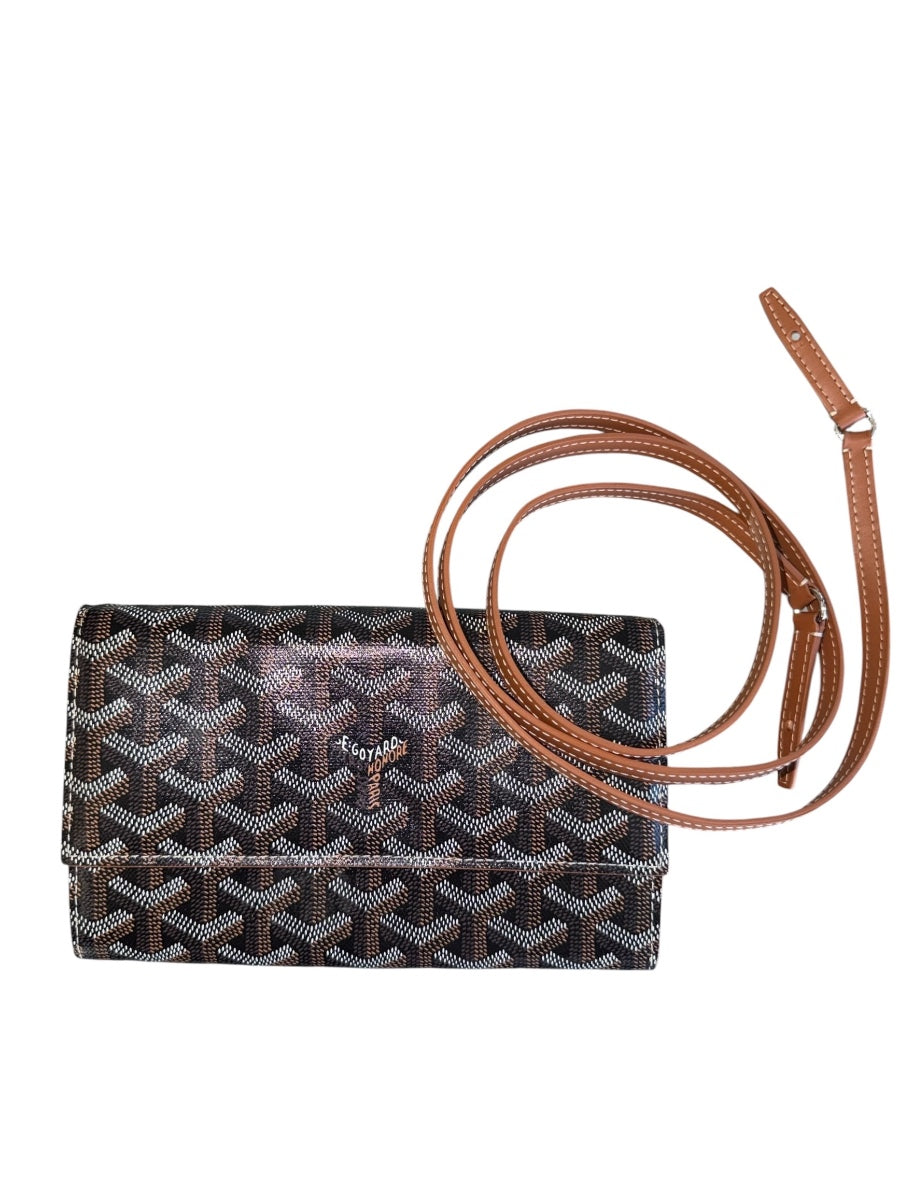 Goyard Black Goyardine Varenne Continental WOC