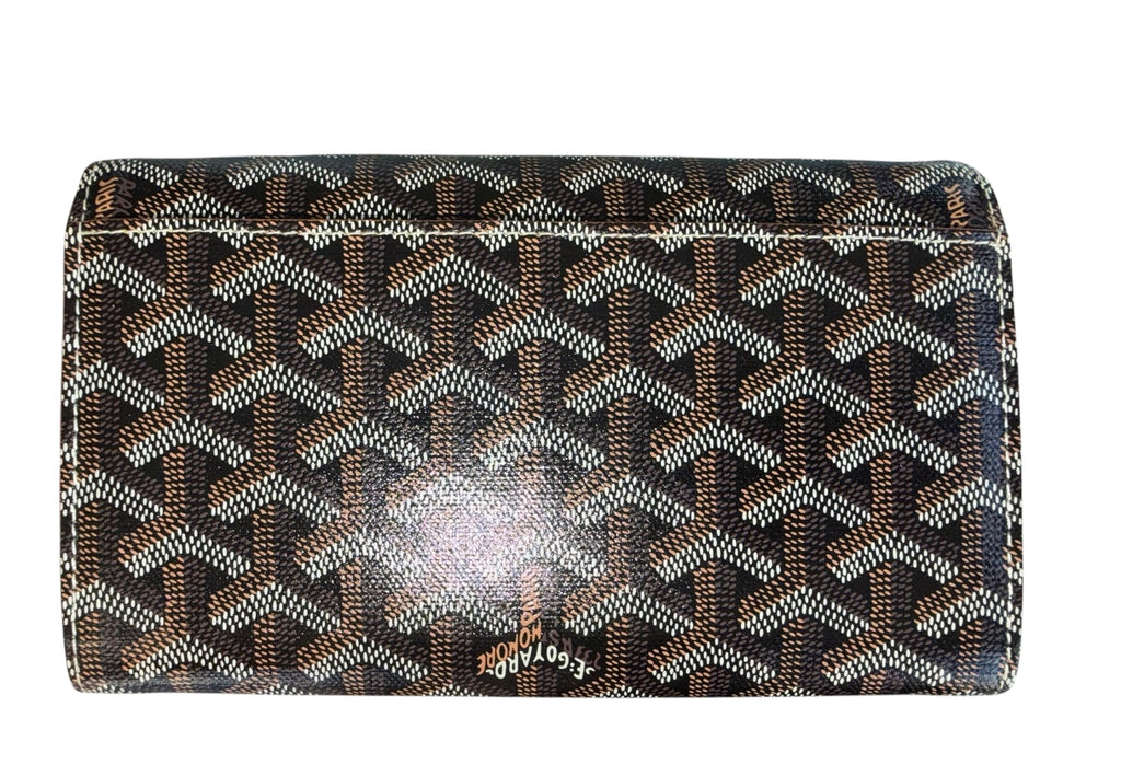 Goyard Black Goyardine Varenne Continental WOC