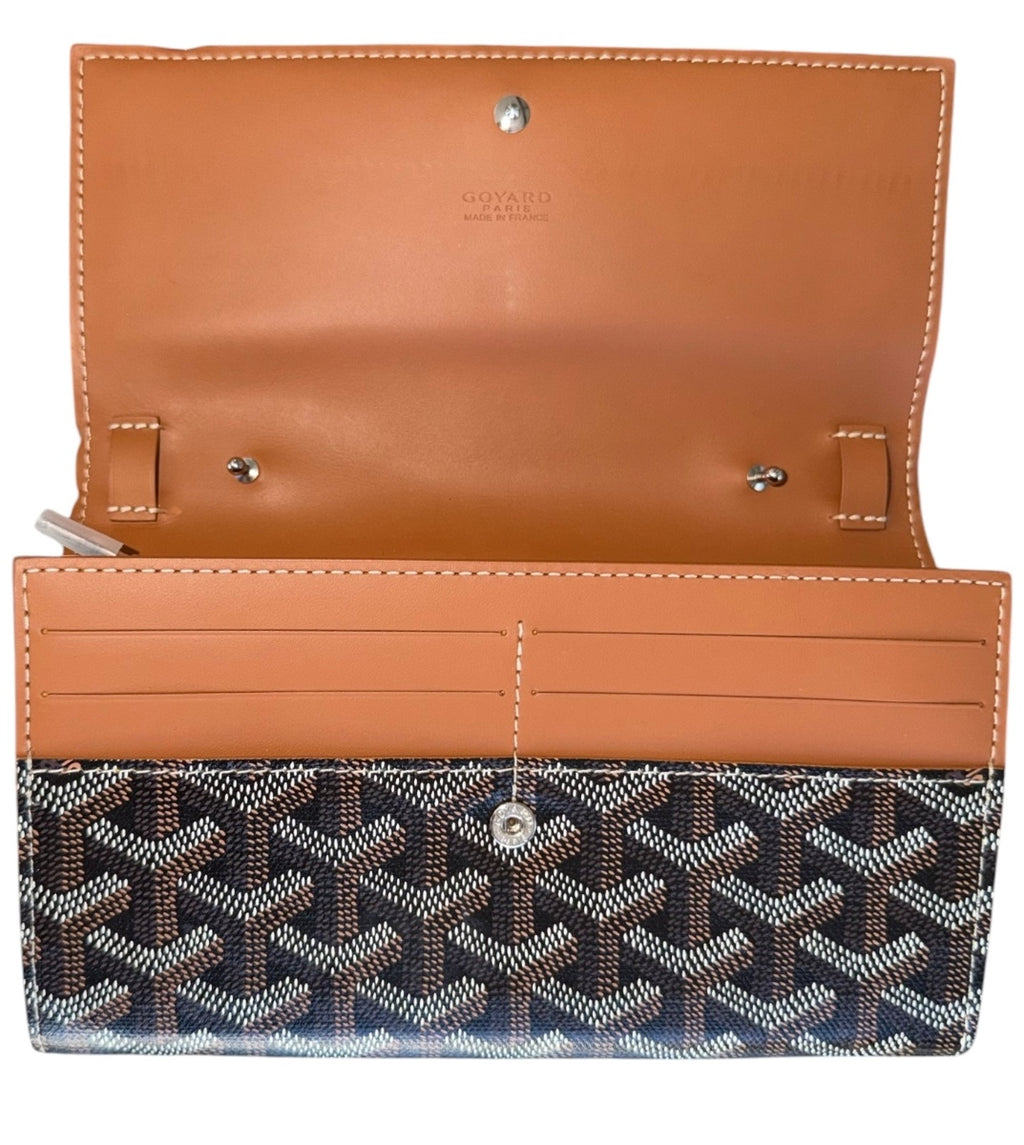 Goyard Black Goyardine Varenne Continental WOC