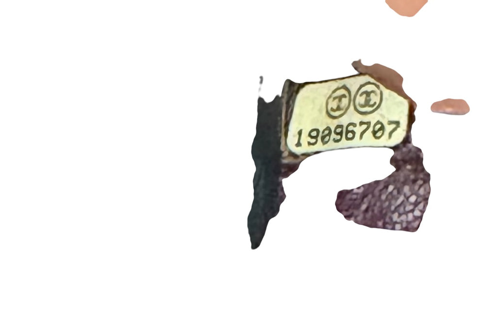 Chanel Lizard Black Wallet On Chain GHW