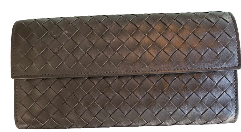Bottega Veneta Intrecciato Weave Continental Long wallet