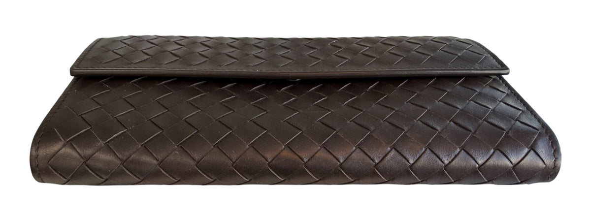 Bottega Veneta Intrecciato Weave Continental Long wallet