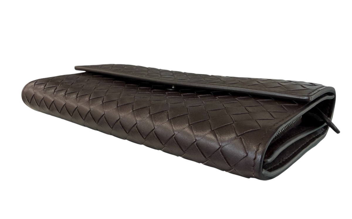 Bottega Veneta Intrecciato Weave Continental Long wallet