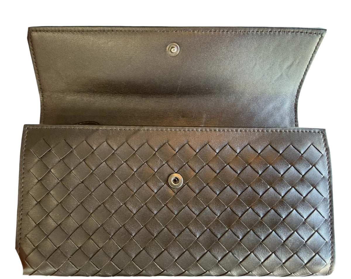 Bottega Veneta Intrecciato Weave Continental Long wallet