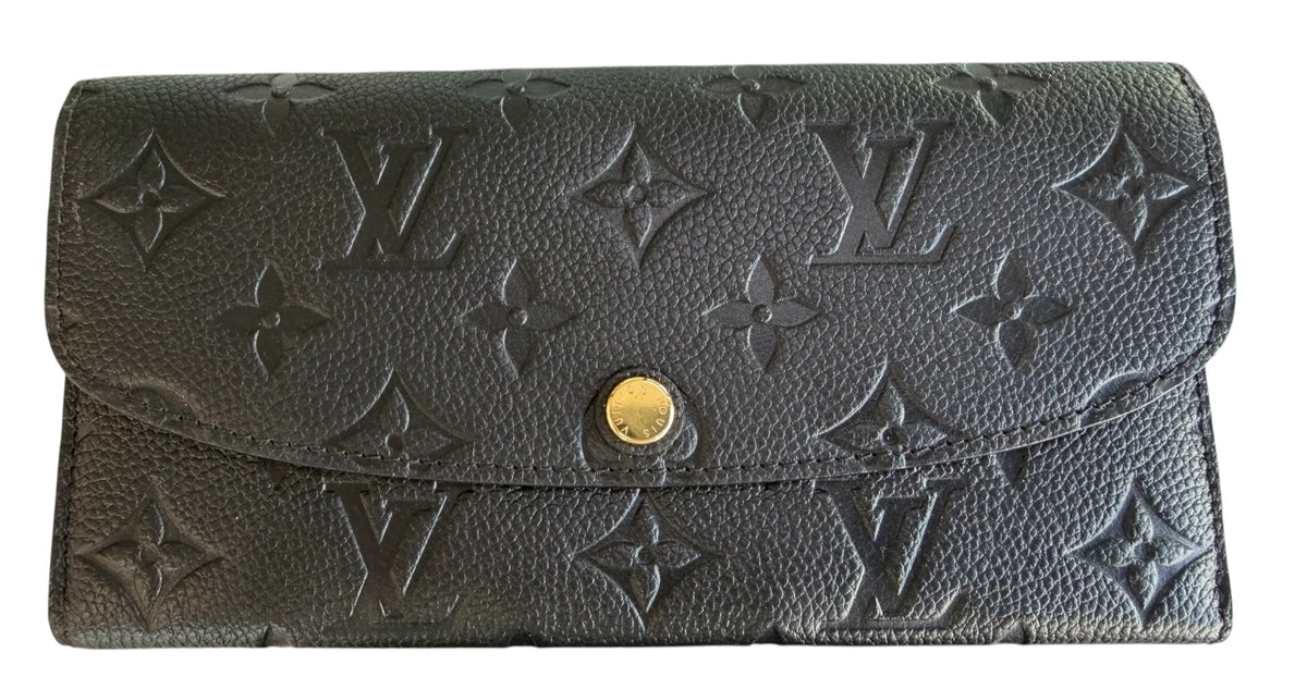Louis Vuitton Emilie Empreinte Black Wallet