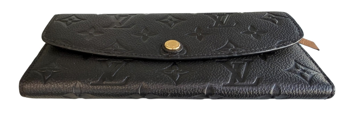 Louis Vuitton Emilie Empreinte Black Wallet