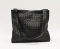 Bottega Veneta black leather tote