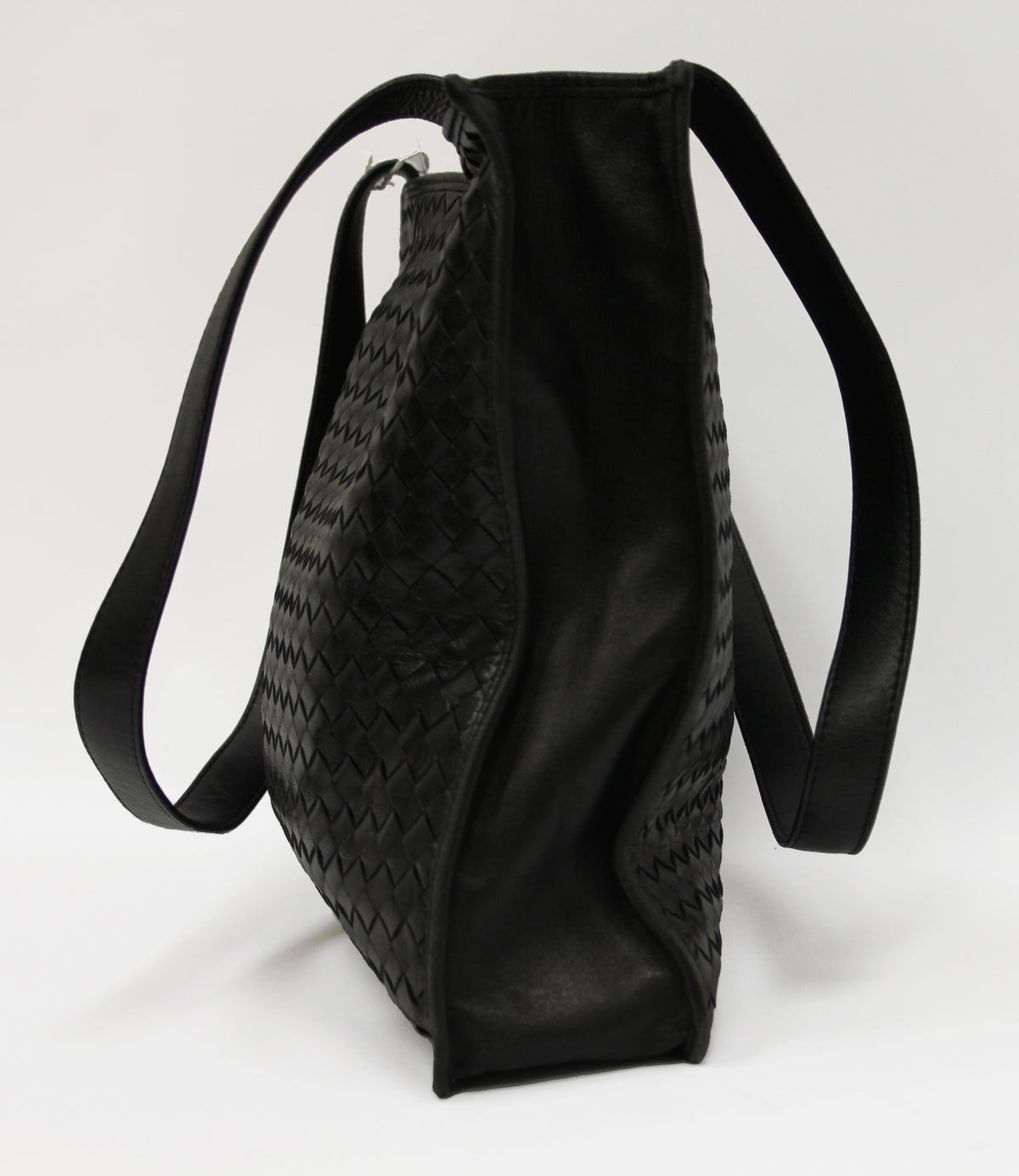 Bottega Veneta black leather tote