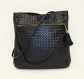 Bottega Veneta Navy Leather Shoulder Bag