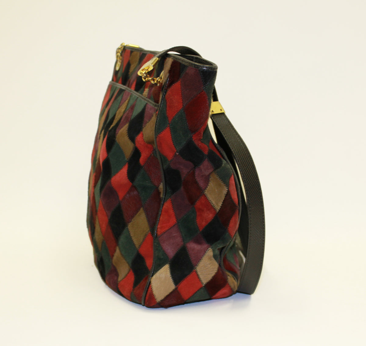 Bottega Veneta multi-color suede   tote bag