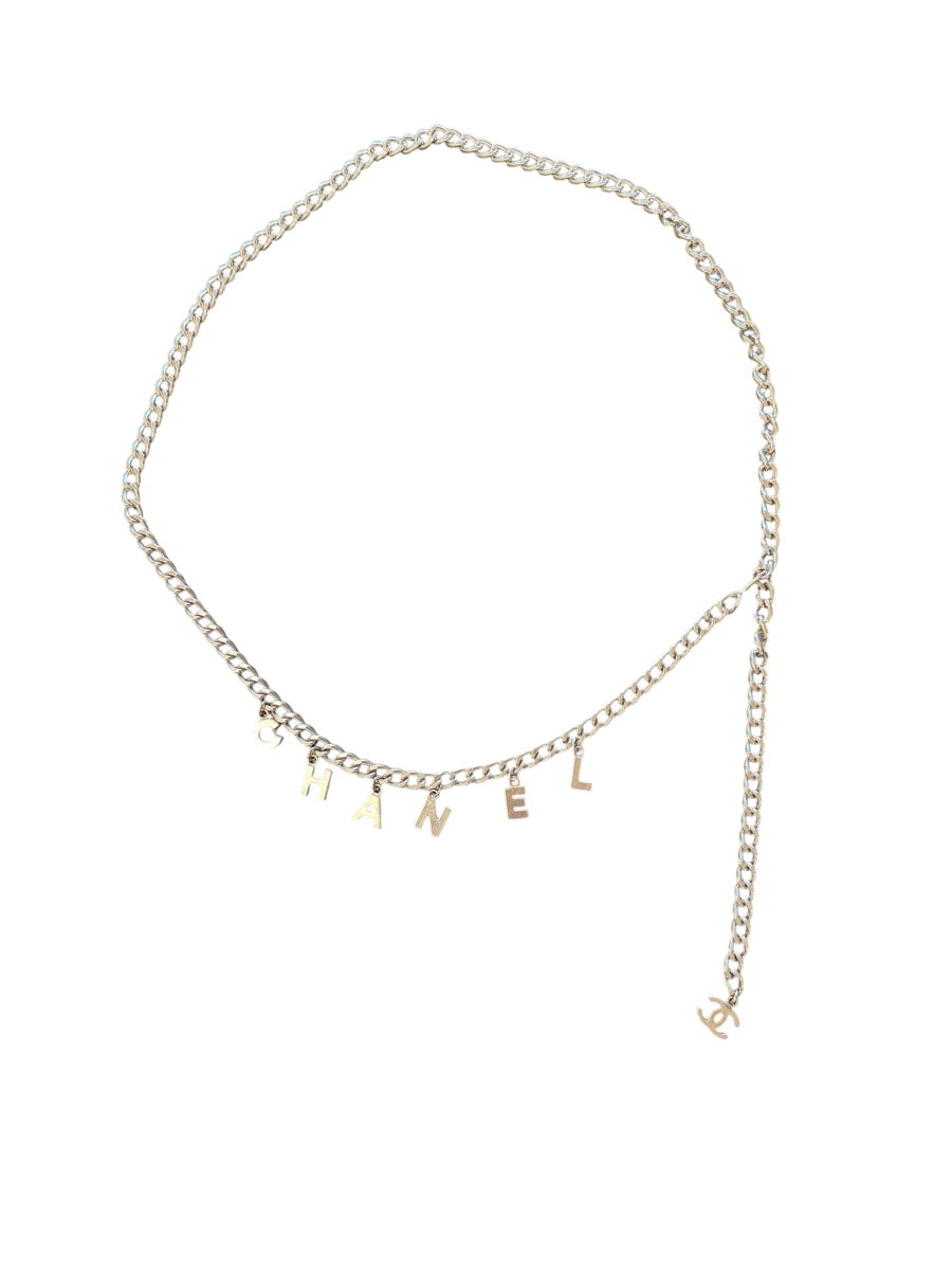 Chanel Belt CC Logo Letter Chain Necklace
