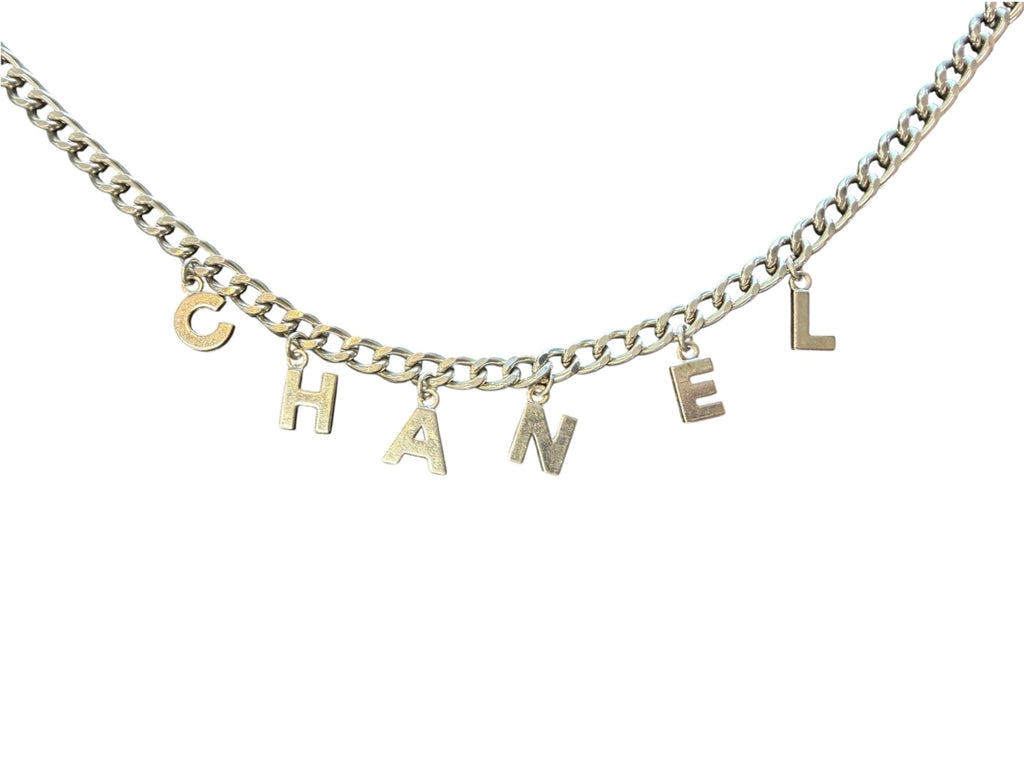 Chanel Belt CC Logo Letter Chain Necklace
