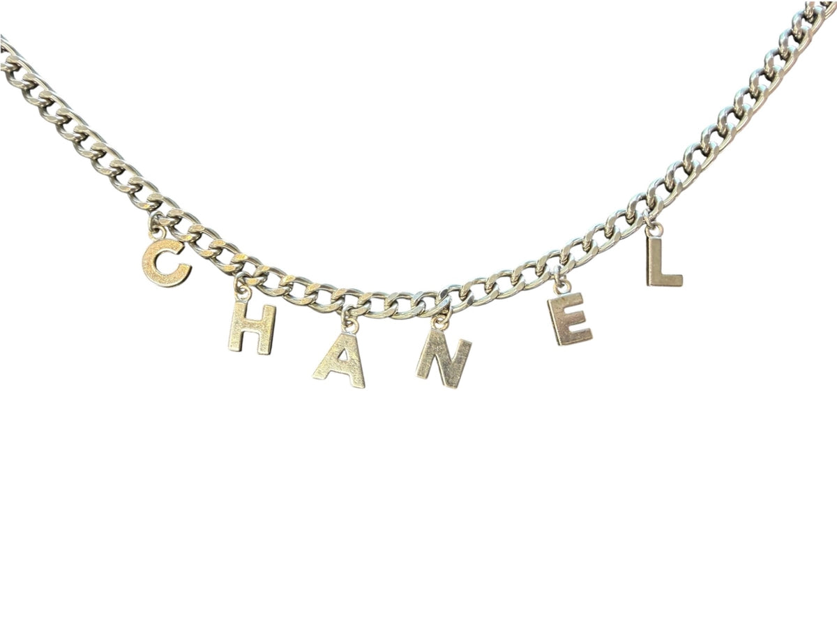 Chanel Belt CC Logo Letter Chain Necklace