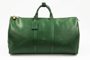 Louis Vuitton Borneo Green Epi Leather Keepall 55CM