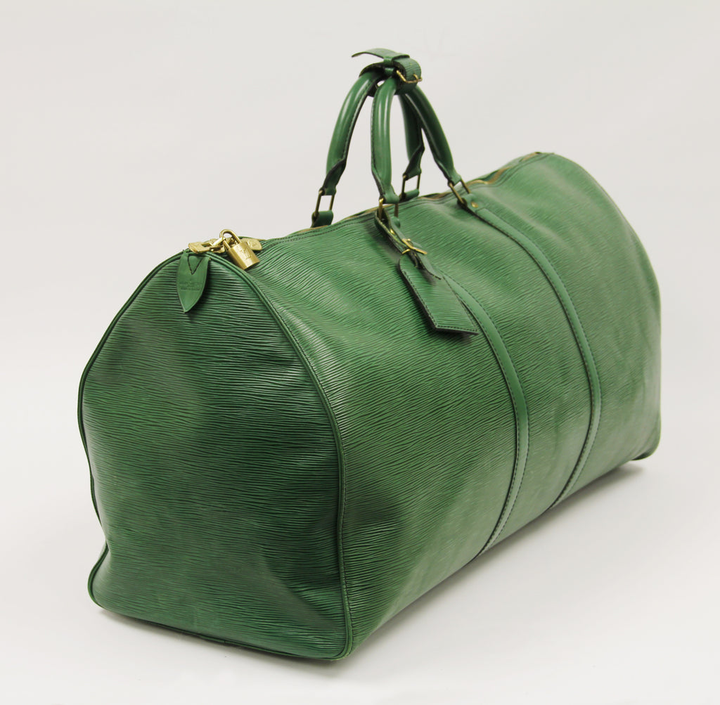 Louis Vuitton Borneo Green Epi Leather Keepall 55CM