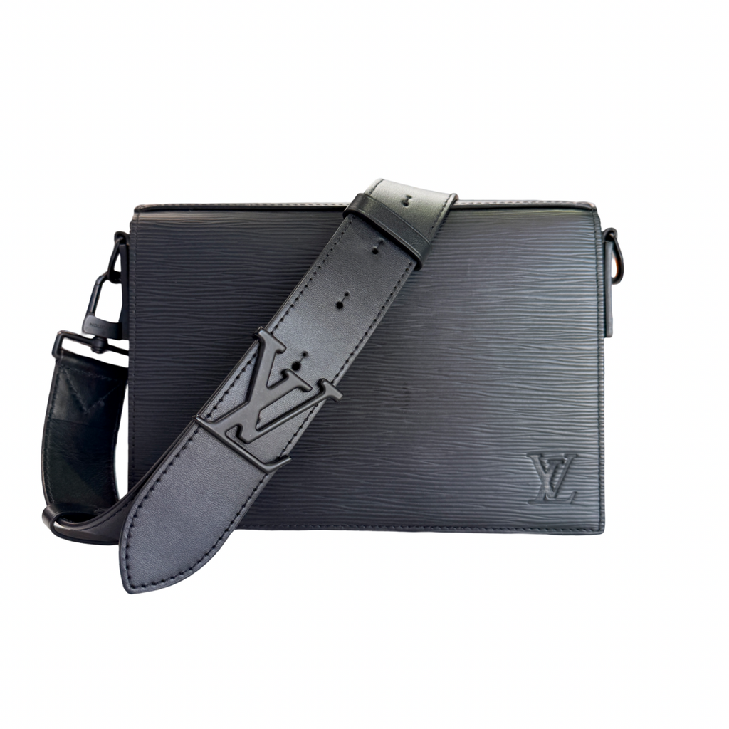 Louis Vuitton Black Epi Leather Take Off Messenger Bag